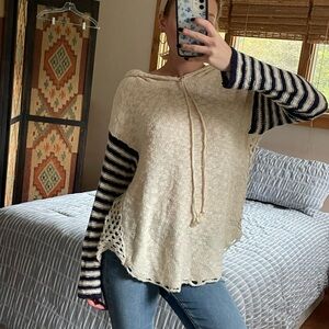 Vintage Havana Cream and Black Striped Sweater